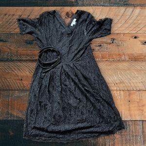 Motherhood Maternity Black Lace Dress